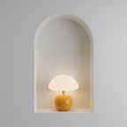 MushGlow | Lámpara de Mesa de Hongo Brillante y Juguetona para Dormitorio o Sala de Estar