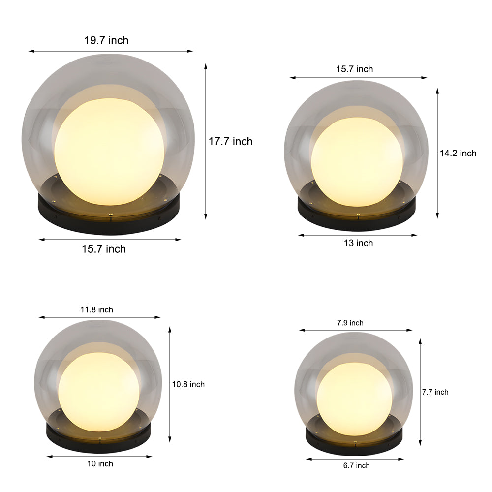 Lunovia | Lámpara esférica LED solar