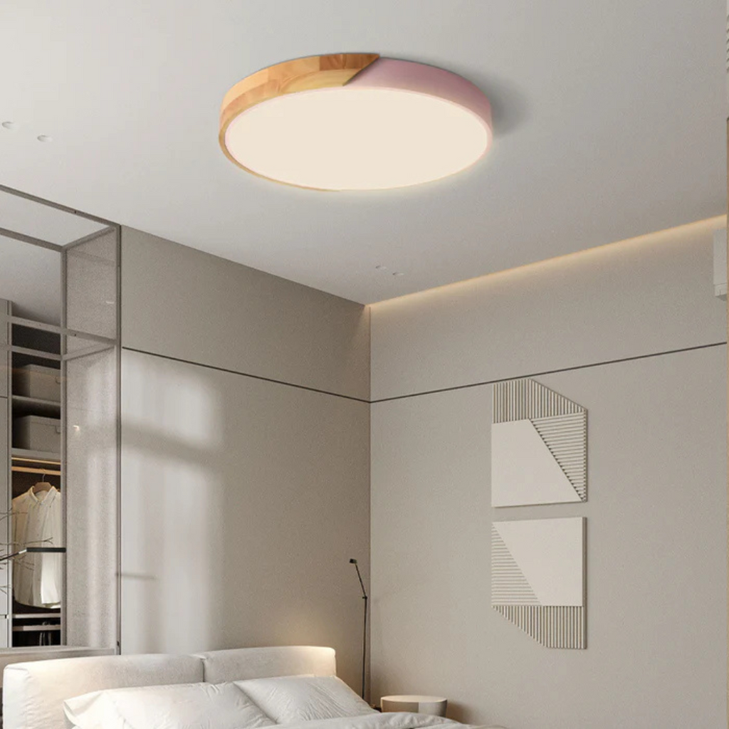 Avela | Lámpara de techo LED redonda de madera