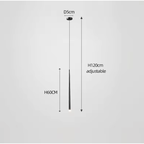HadesGlow - Lámpara Colgante LED Ajustable Elegante con Diseño Lujoso