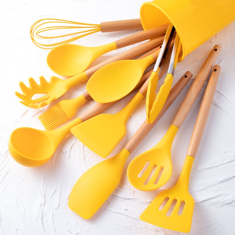 SILICOWARE – Juego de Utensilios de Cocina de Silicona de 12 Piezas | Resistente al Calor y Apto para Lavavajillas
