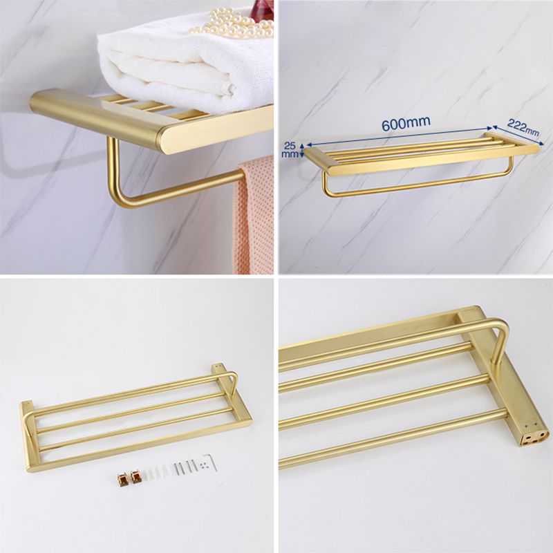 Lisslune | Juego de Accesorios de Baño Moderno Barra de Toalla Juego de Accesorios de Baño Dorado