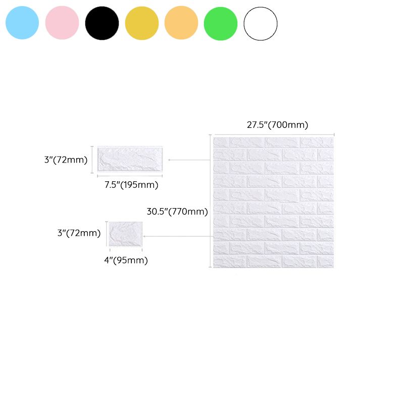 Lisslune | Panel de Pared de Ladrillo Sintético 3D, Espuma Autoadhesiva para Sala de Estar, Impermeable para Pared y Techo