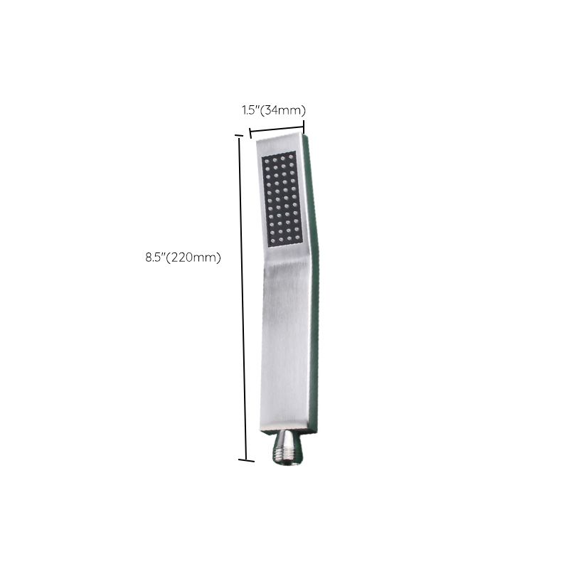 Cabezal de Ducha Rectangular Simple de Acero Inoxidable 304