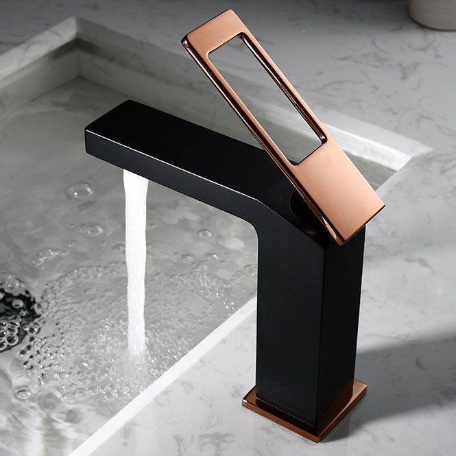 Lisslune | Grifo mezclador de palanca estilo Glam para lavabo de baño