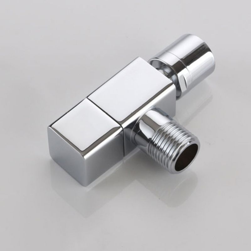 Grifo de baño contemporáneo montado en la pared con pomo de manija, grifo redondo de latón macizo