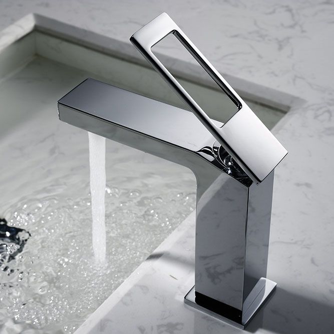 Lisslune | Grifo mezclador de palanca estilo Glam para lavabo de baño