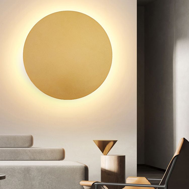 Lámpara de pared LED moderna y redonda para dormitorio y sala de estar