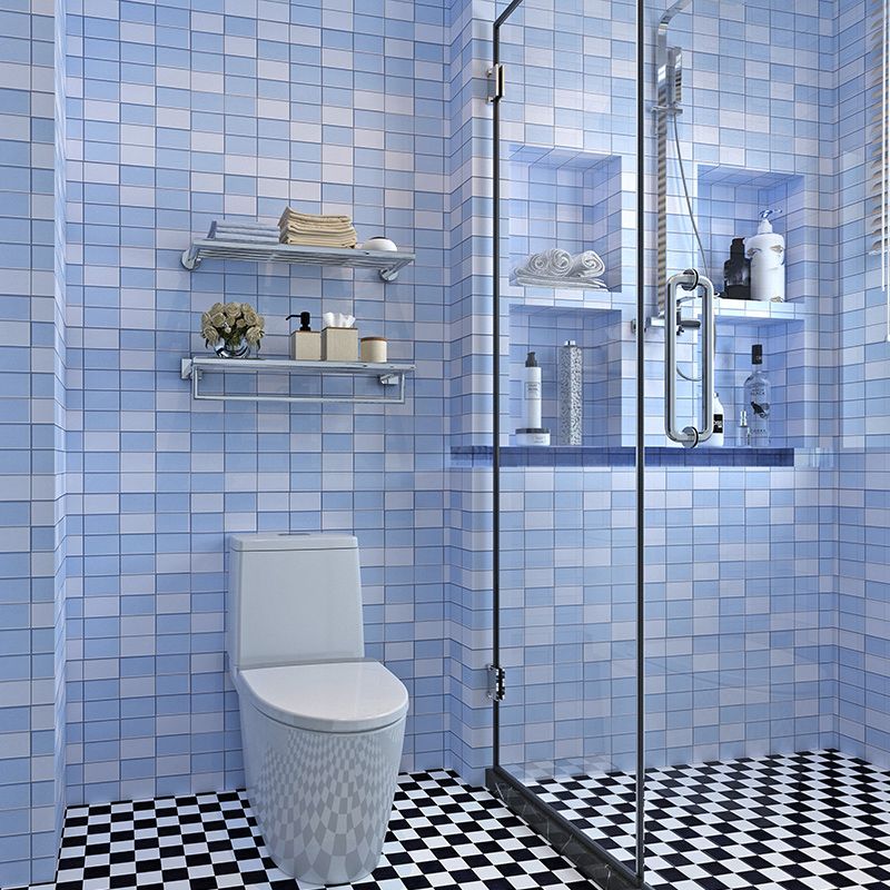 Lisslune | Azulejos de mosaico coloridos autoadhesivos para ducha con papel tapiz impermeable