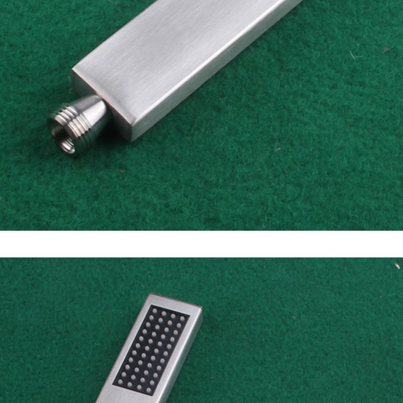 Cabezal de Ducha Rectangular Simple de Acero Inoxidable 304