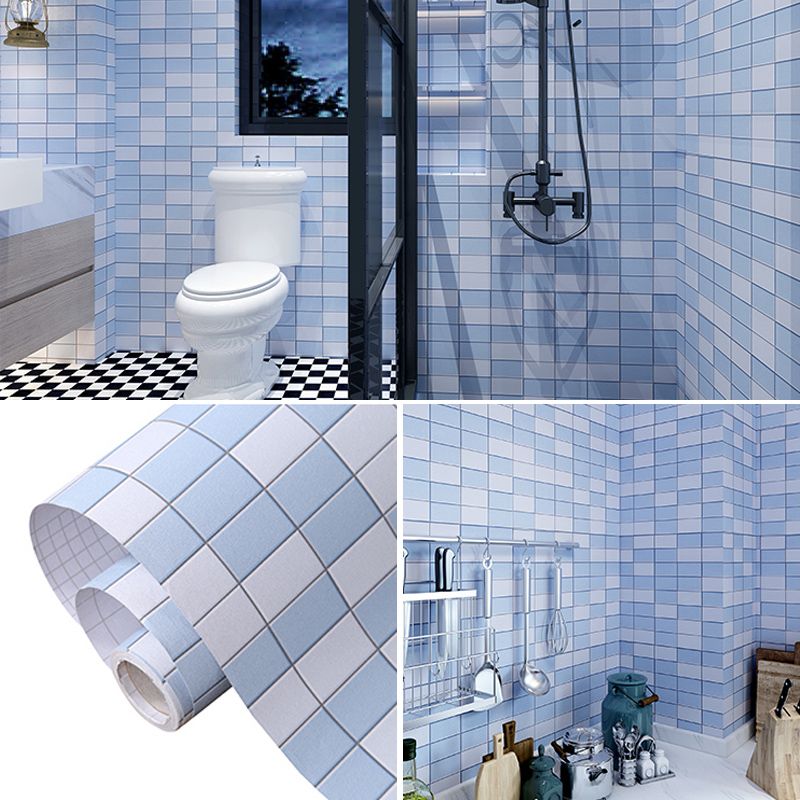 Lisslune | Azulejos de mosaico coloridos autoadhesivos para ducha con papel tapiz impermeable