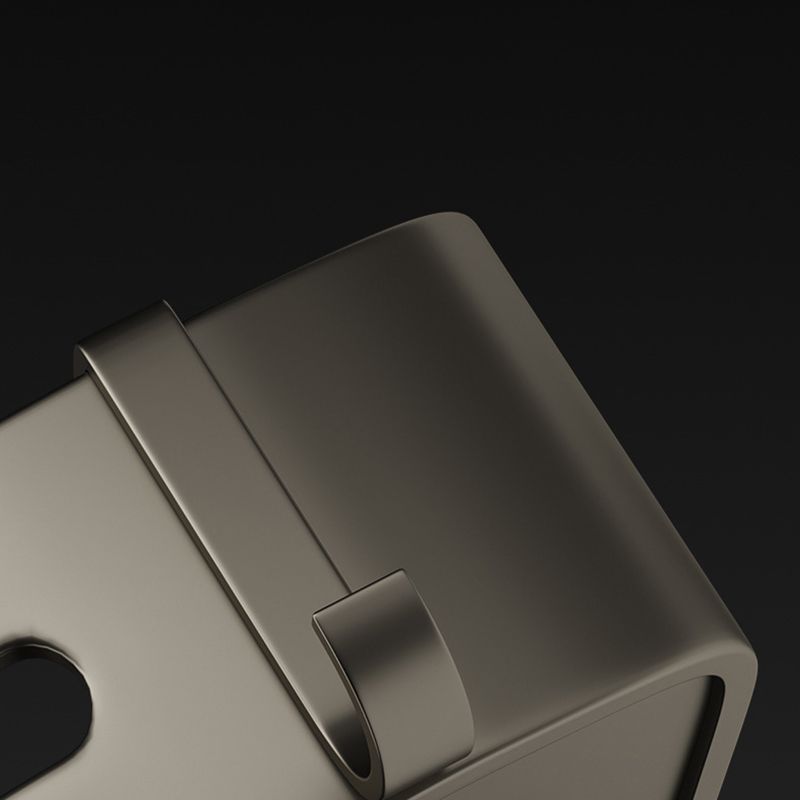 Conjunto de Accesorios de Baño de Aluminio Contemporáneo Estante de Baño Gris