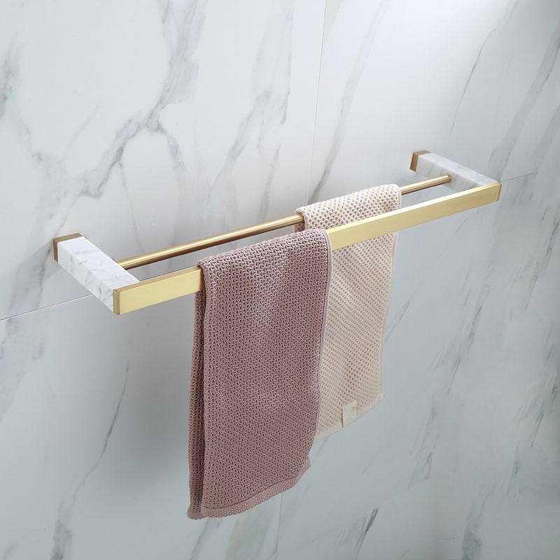 Juego de Accesorios de Baño en Latón Pulido Accesorios de Baño de Mármol