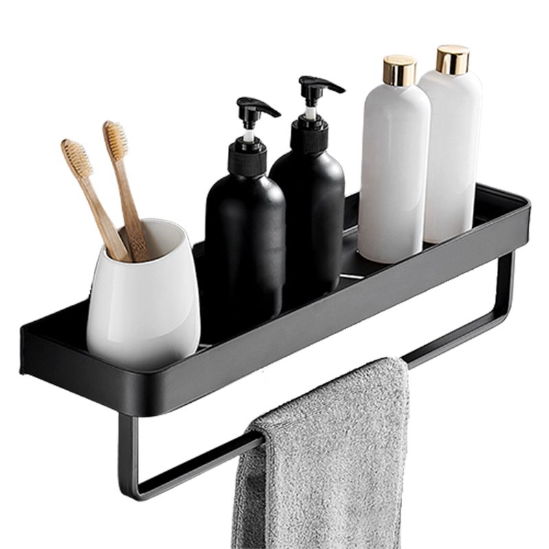 Estante de Baño de Acero Inoxidable Negro Mate