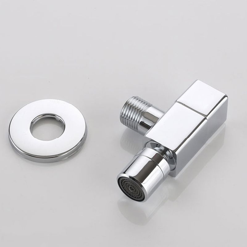 Grifo de baño contemporáneo montado en la pared con pomo de manija, grifo redondo de latón macizo