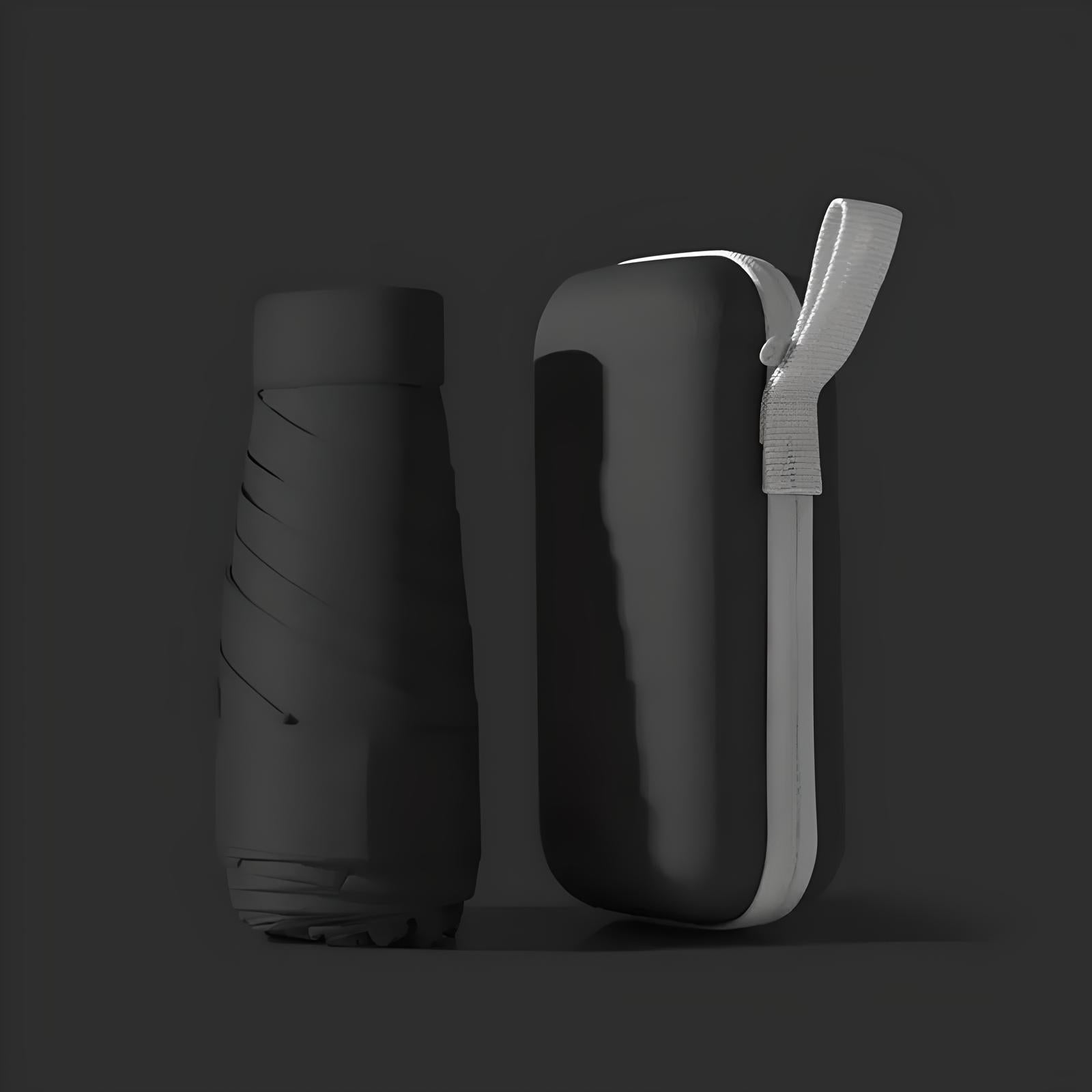 Paraguas de viaje compacto con funda impermeable – resistente al viento y ultraligero