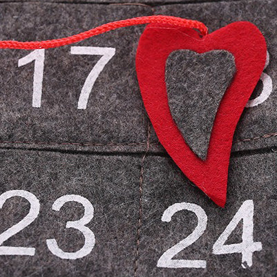 Cuenta Regresiva Para Navidad Colgante de Santa Calendario de Adviento