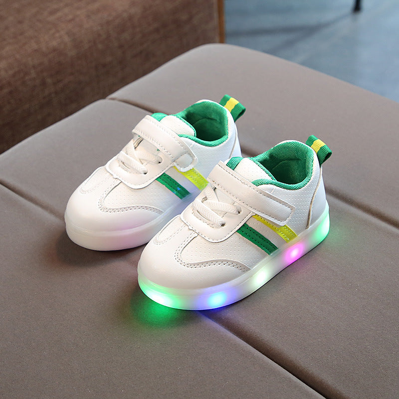 Zapatillas LED para niños con suela flexible