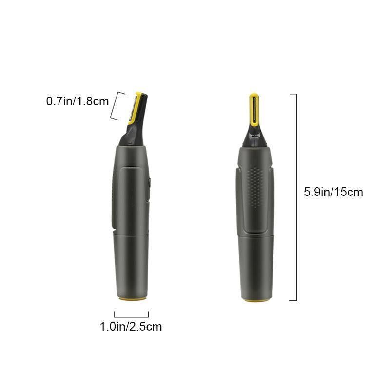 Cortadora de Precisión Ultrafina Profesional | Cuchillas de Acero Inoxidable de Titanio | Luz LED Integrada | Tecnología de Micro-Oscilación | Para Nariz, Oídos y Contornos