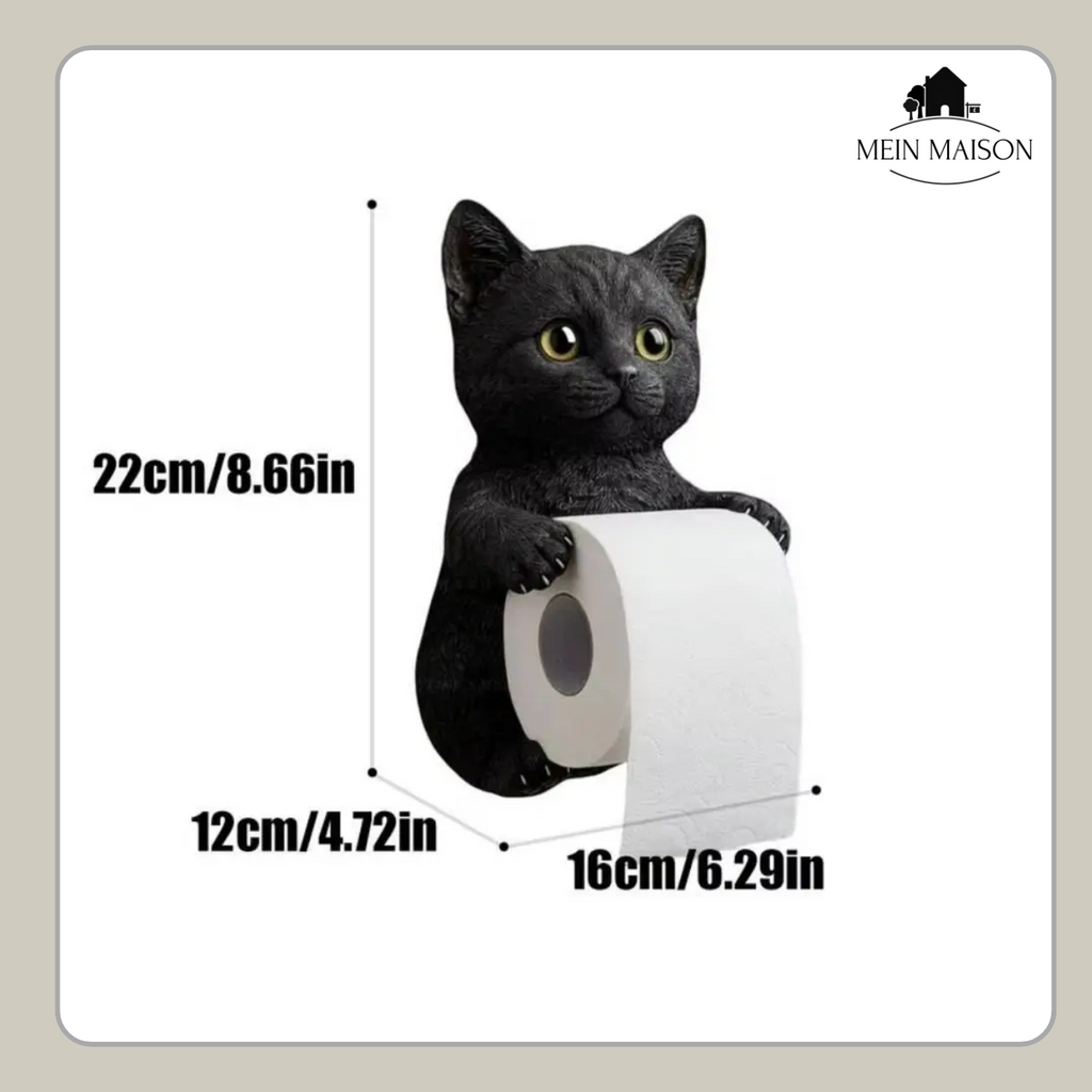 PurrRoll – ¡El encantador soporte de papel higiénico para gatos!
