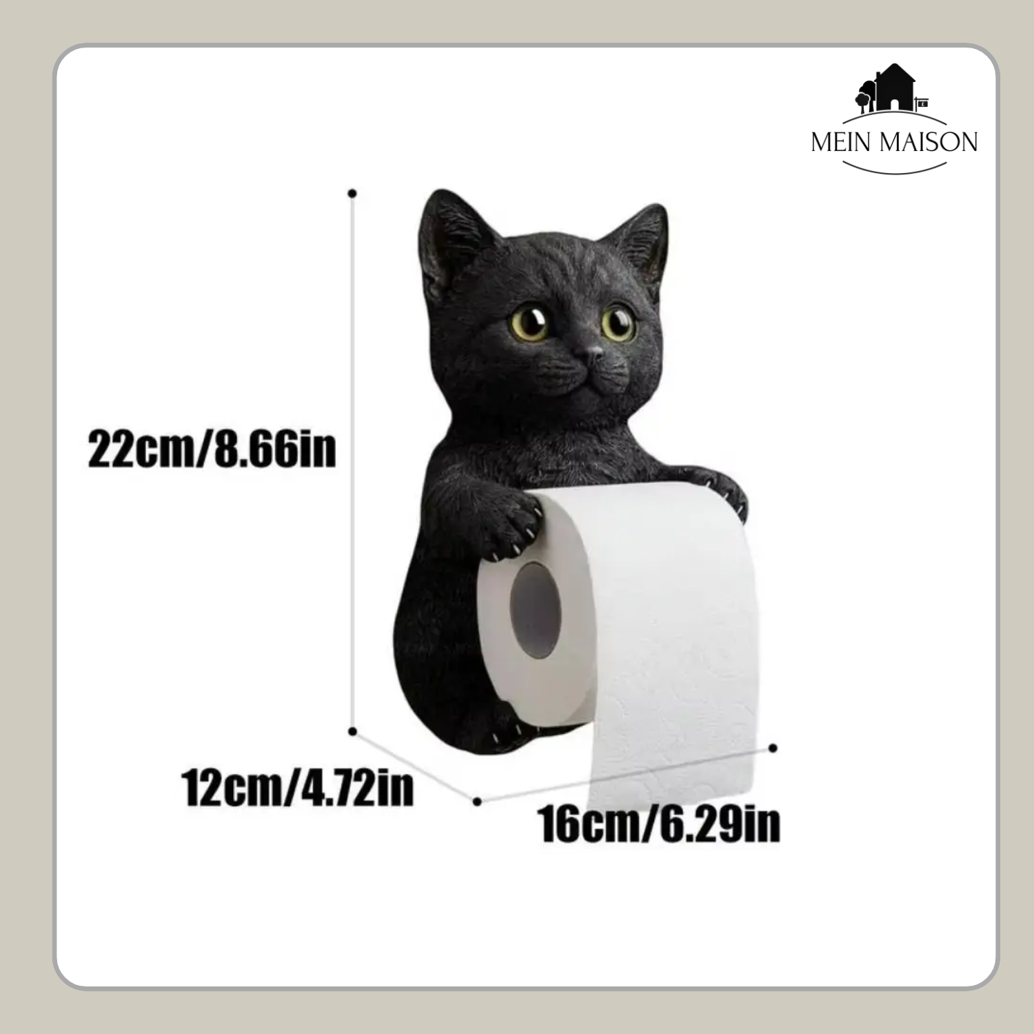 PurrRoll – ¡El encantador soporte de papel higiénico para gatos!