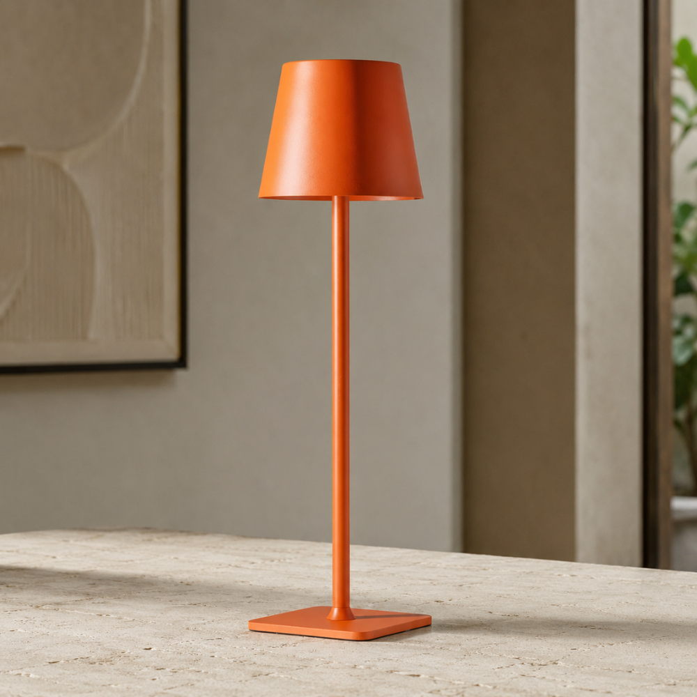 Lámpara de Mesa Escandinava Moderna Regulable - Control Táctil Inalámbrico para Uso en Interiores y Exteriores