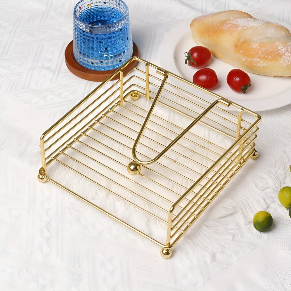Soporte de Servilletas de Hierro Elegante