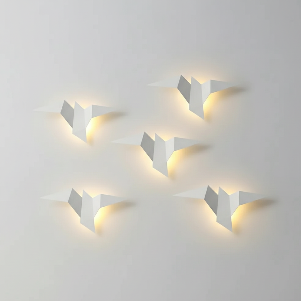 Akaru Origami Luz de Pared - Apliques LED Escultóricos con Diseño Japonés