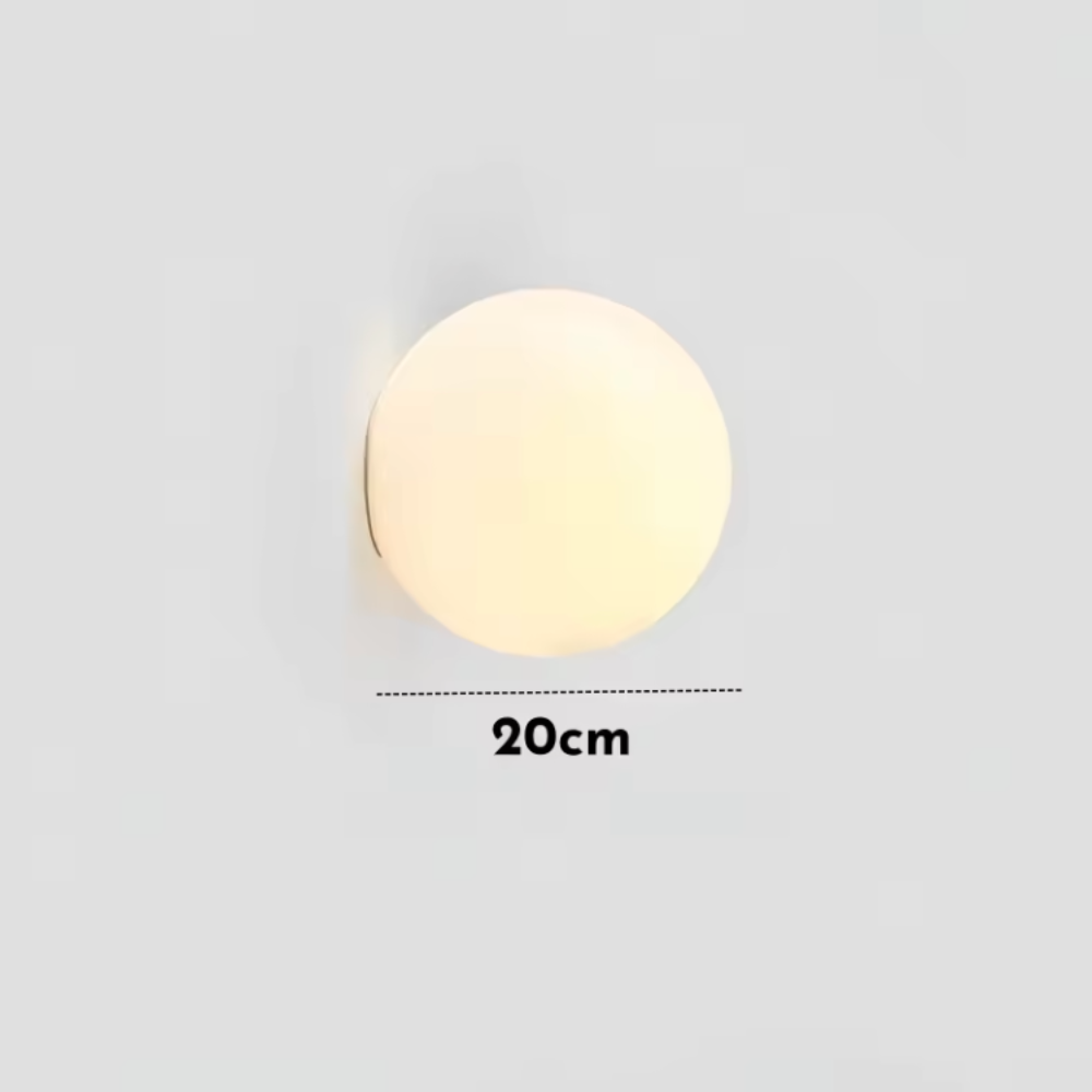 Luz de Pared Solsticio - Aplique de Vidrio Esmerilado Moderno para Interiores Minimalistas