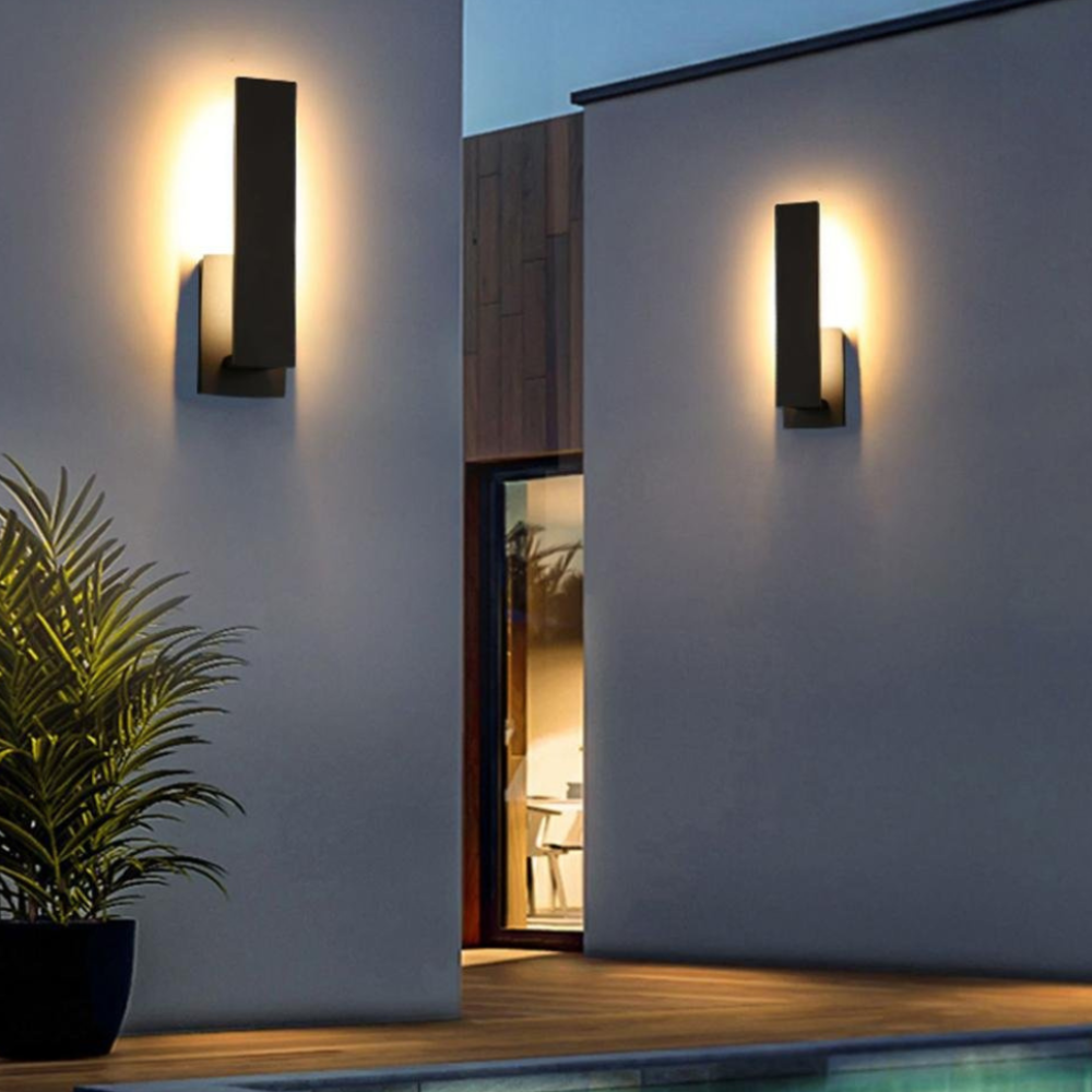 Architex | Aplique de pared exterior moderno y minimalista para iluminación exterior