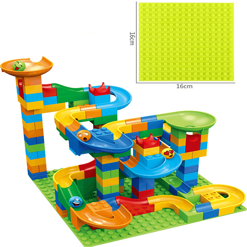 Marble Run Bloques de Construcción – Laberinto Creativo con Tobogán y Pista de Canicas para Niños – Juego Educativo para Resolución de Problemas y Fantasía