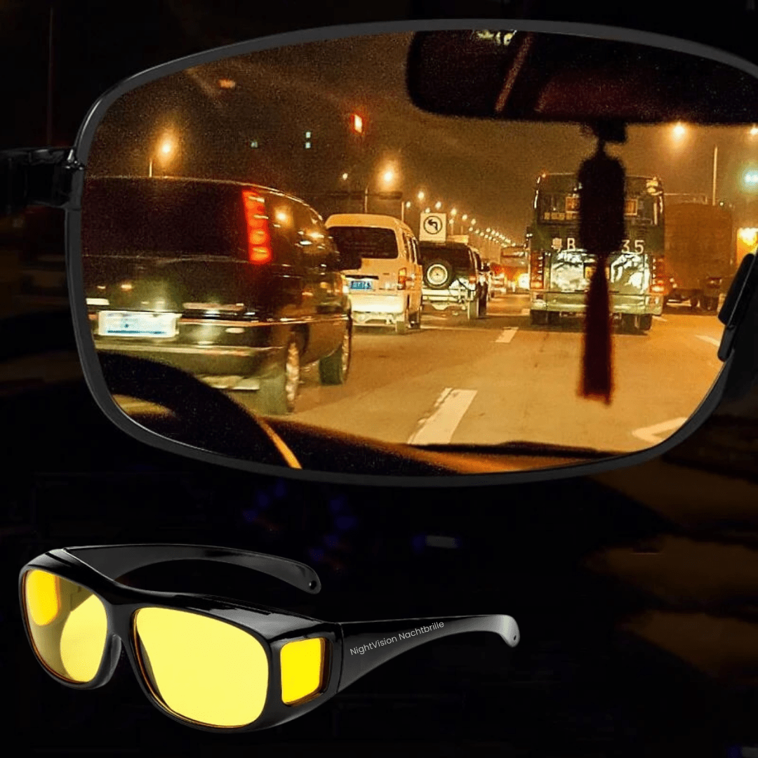 CLARIVUE – Gafas nocturnas con lentes HD y protección contra deslumbramiento para una conducción segura de noche