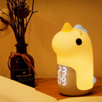 Luz Nocturna LED de Unicornio Mágico y Reloj Despertador para Niños