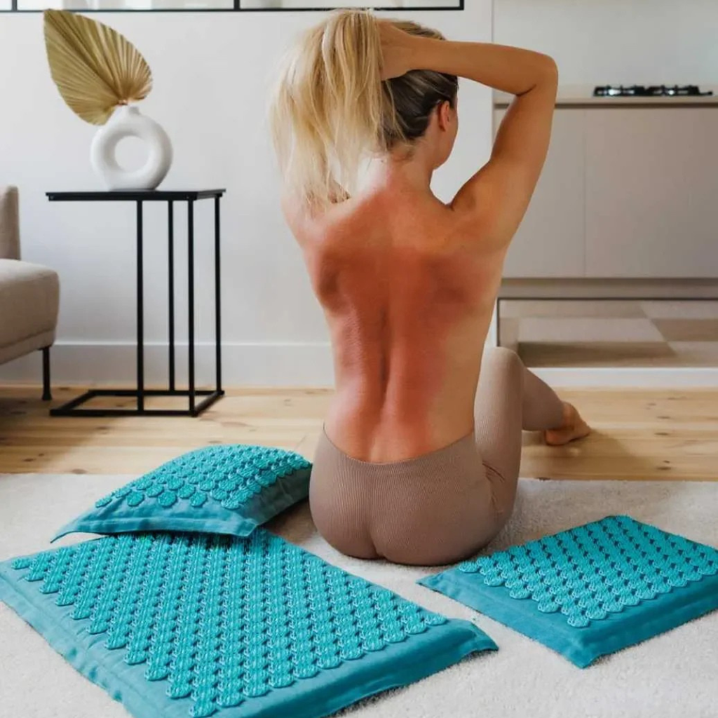Alfombra de acupresión para alivio y relajación