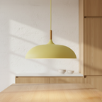 Lámpara Colgante Haft - Iluminación de Cocina Escandinava con Madera y Hierro