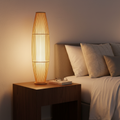 BambooGlow | Lámpara de Mesa y de Pie Moderna y Ecológica Elegante para Sala de Estar