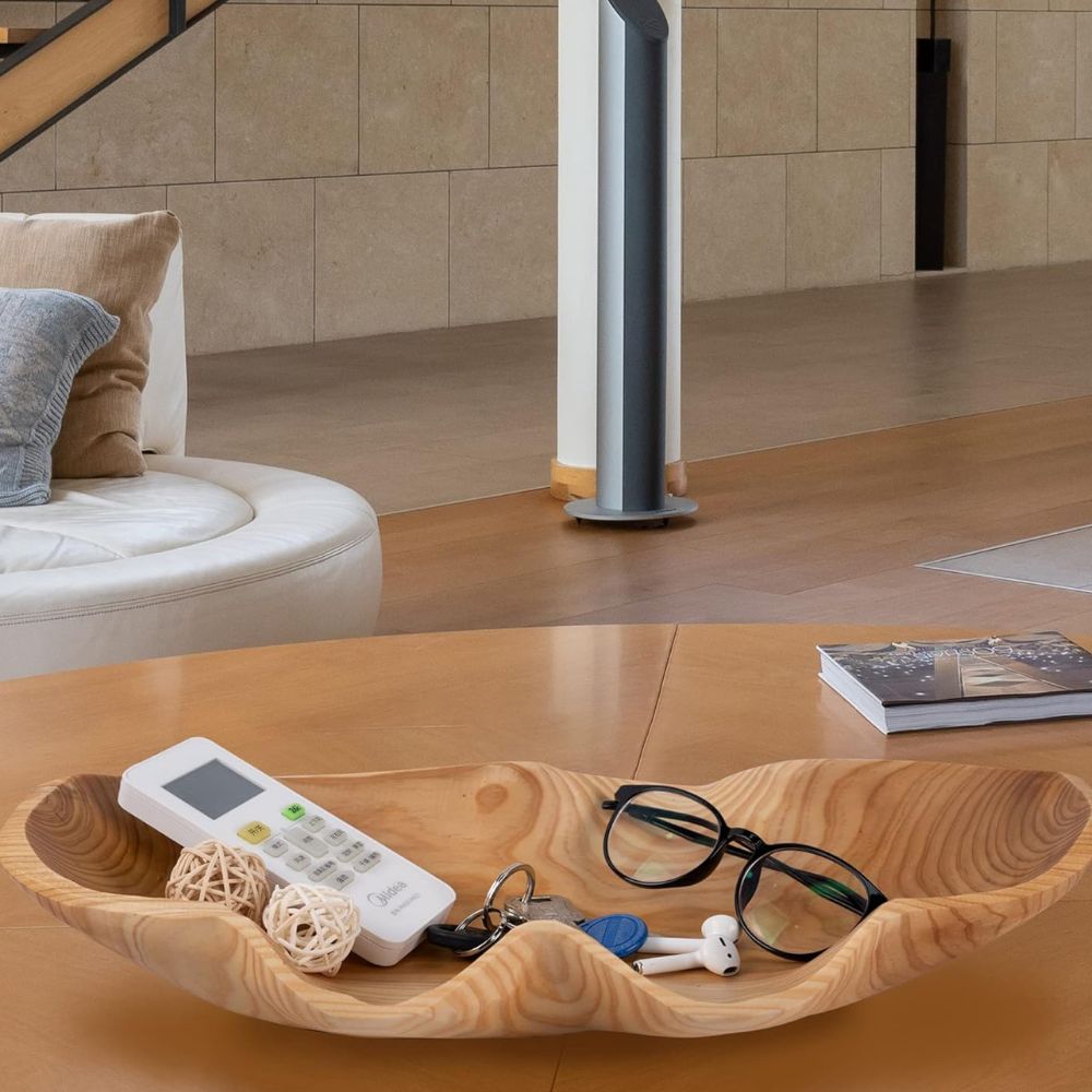WOODARC – Bandeja de madera con estructura de madera en forma de arco para un estilo de servicio natural y rústico