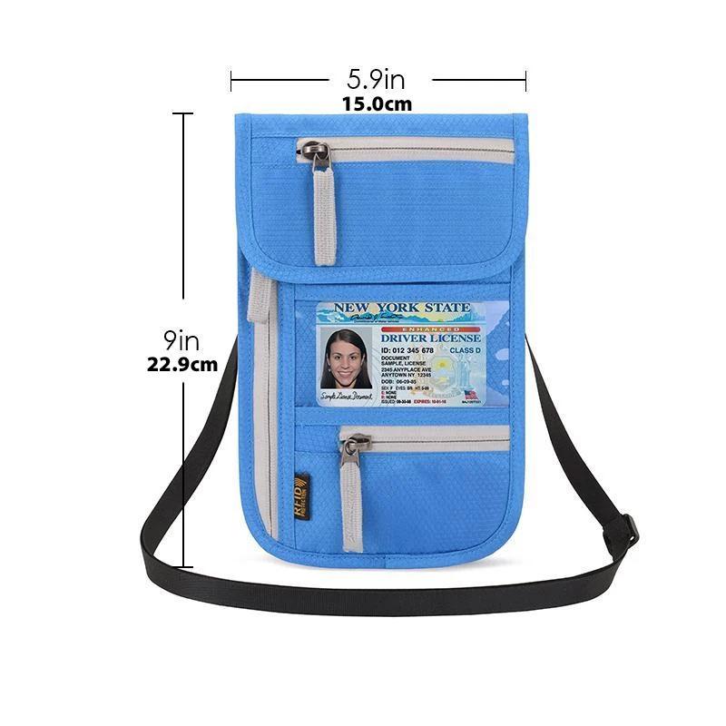 Billetera de viaje con bloqueo RFID