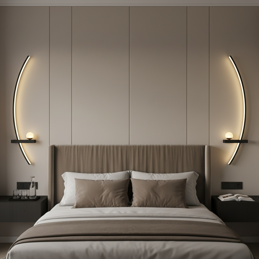 Luz de Pared LED Elegante – Aplique de Aluminio Moderno para Interiores del Hogar