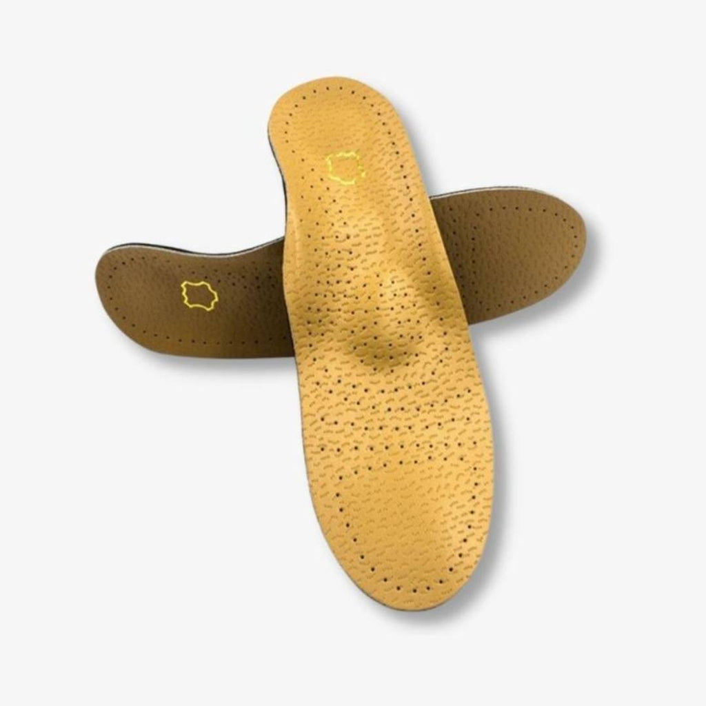 Plantilla de Cuero Ortopédica LeatherGuard | Absorción de Impactos - Soporte para el Arco - Plantilla Cómoda - Alivio del Dolor en los Pies - Control de Humedad Kalsten