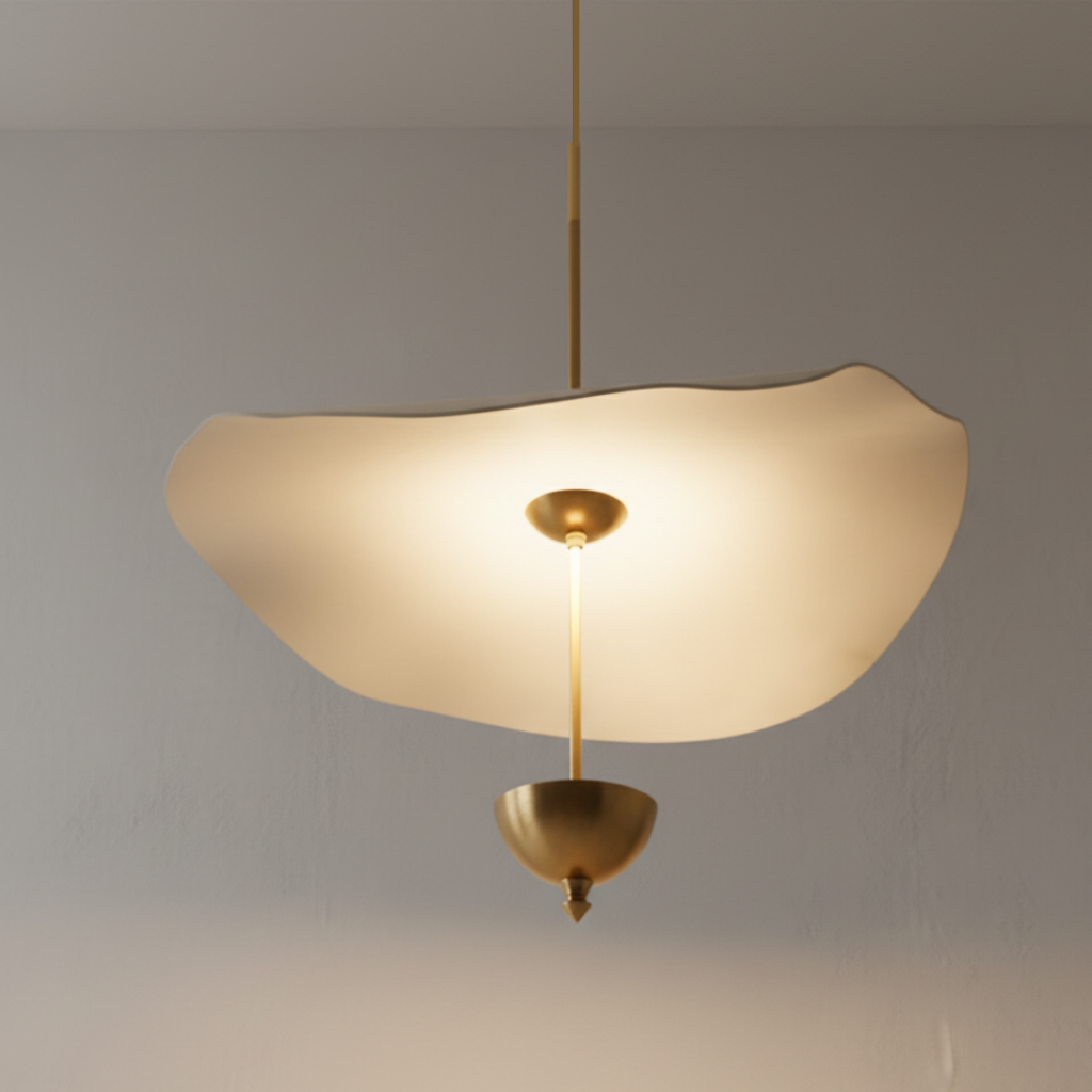 Lámpara Colgante Lotus - Iluminación de Cocina de Altura Ajustable, Compatible con LED