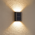 Luz Solar de Pared para Exteriores IP65 a Prueba de Agua | Luz LED Arriba y Abajo para Patio, Jardín y Jardín