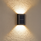 Luz Solar de Pared para Exteriores IP65 a Prueba de Agua | Luz LED Arriba y Abajo para Patio, Jardín y Jardín