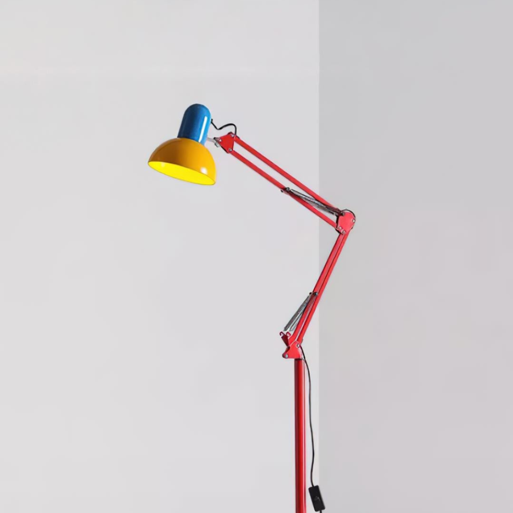Lámpara de Pie Flexo Memphis | Lámpara de Metal Ajustable Moderna para Sala de Estar