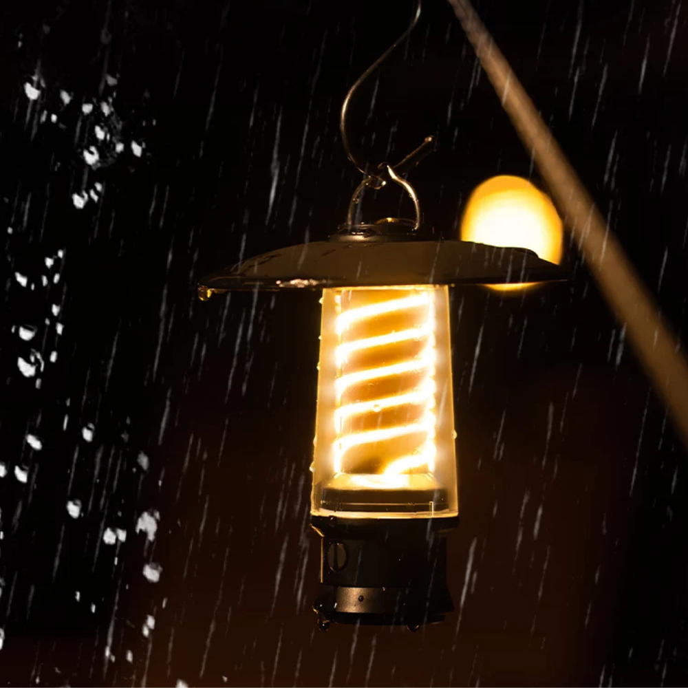 Linterna Portátil Recargable para Exteriores - Luz Cálida Ajustable para Espacios al Aire Libre