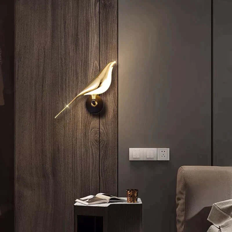Luz de Pared de Pájaro Moderna con Característica Magnética
