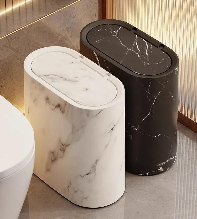 Cubeta de Basura con Diseño de Mármol Nórdico Kalsten