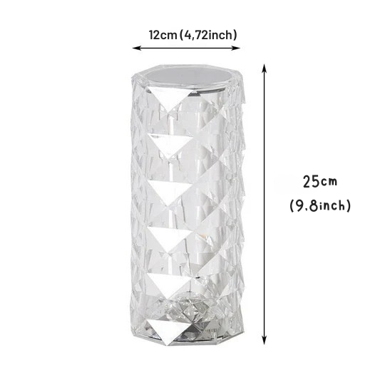 Lámpara LED decorativa estilo cristal