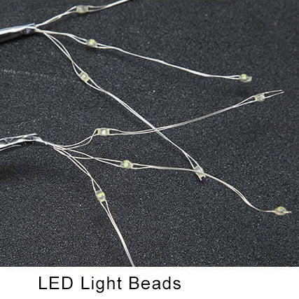 Lámpara de mesa LED con alambre de cobre – regulable y recargable por USB