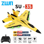 Avión RC SU35 2.4G Con Luces LED Modelo de Vuelo Control Remoto Planeador Avión SU57